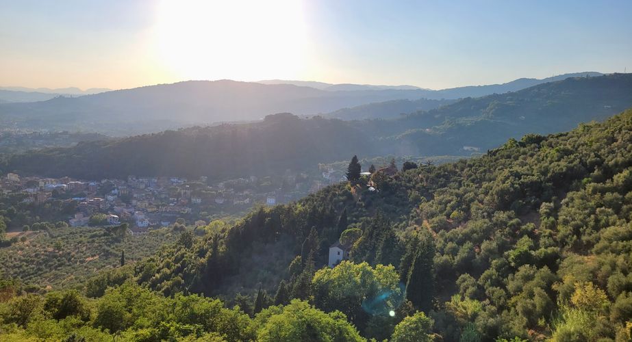 Zonsondergang Toscane